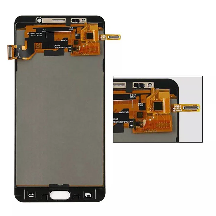За Samsung Galaxy Note 5 LCD OLED дисплеј Дигитализатор на дигитализатор со рамка