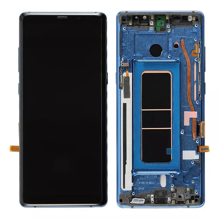 За Samsung Galaxy Note 8 LCD OLED дисплеј Дигитализатор на дигитализатор со рамка