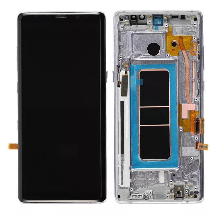 За Samsung Galaxy Note 8 LCD OLED дисплеј Дигитализатор на дигитализатор со рамка