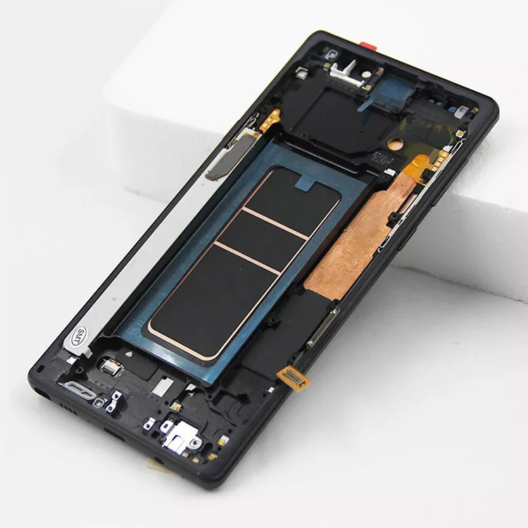 За Samsung Galaxy Note 9 LCD OLED дисплеј Дигитализатор на дигитализатор со рамка