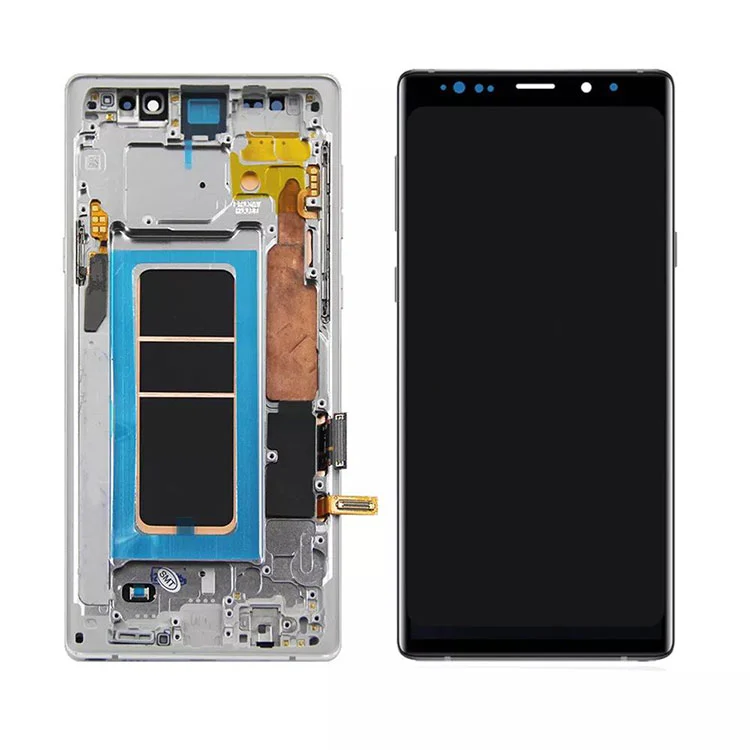 За Samsung Galaxy Note 9 LCD OLED дисплеј Дигитализатор на дигитализатор со рамка