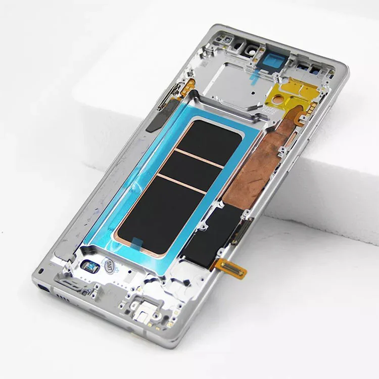За Samsung Galaxy Note 9 LCD OLED дисплеј Дигитализатор на дигитализатор со рамка